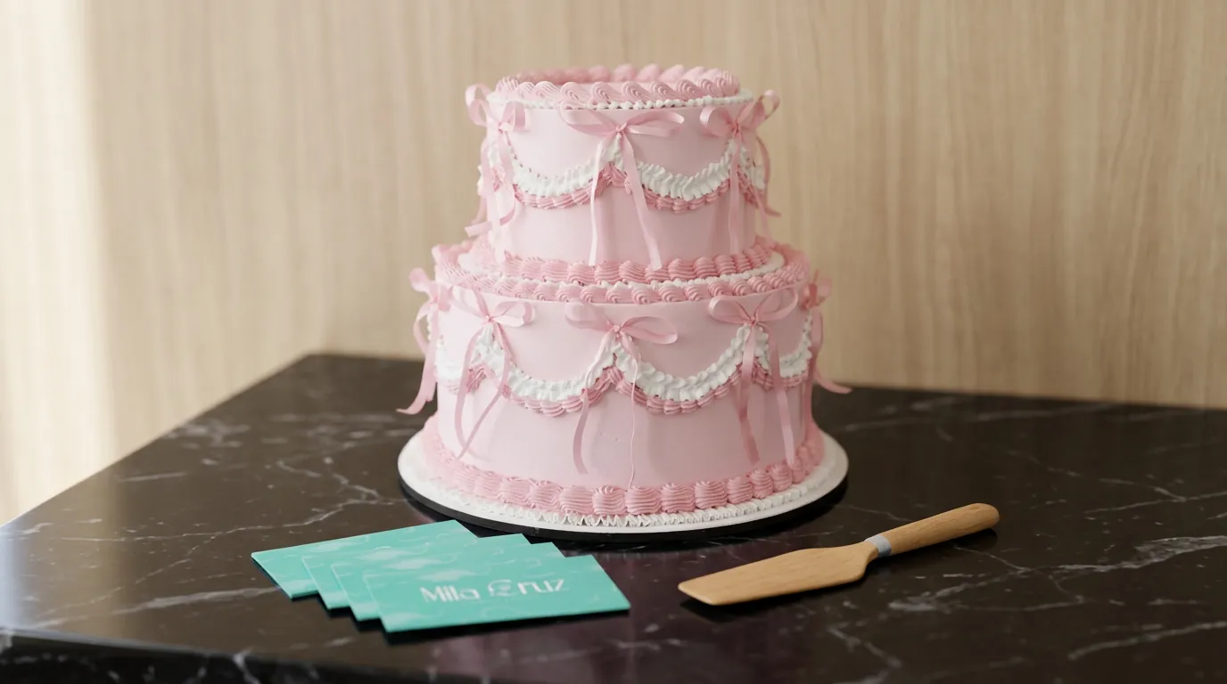 Bolo decorado da Mila Cruz Confeitaria